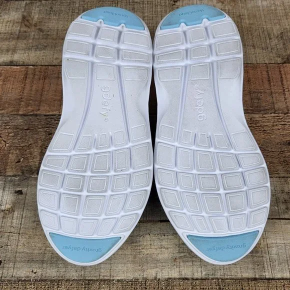 Gravity Defyer G-Defy XLR8 Women Sz 8 Blue Knit Lace Up Running Shoes Comfort - Picture 8 of 9